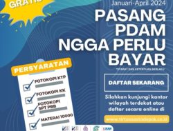 PT Tirta Asasta (Perseroda) Kota Depok Perpanjang Promo Gratis Biaya Penyambungan Baru