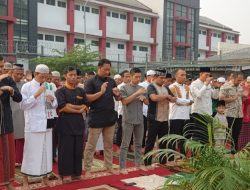 Karutan Kls 1  Depok Lamarta Surbakti beserta Jajarannya Gelar Sholat Idul Adha