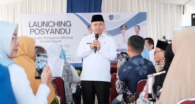 Wali Kota Depok Resmikan Posyandu Mawar 2 dengan Enam Layanan SPM, Luncurkan Aplikasi Ayo Gawe